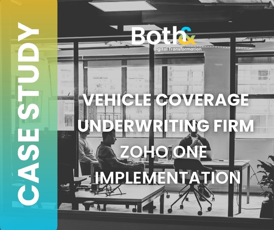 Zoho One Implementation for a Vehicle Coverage Underwriting Company